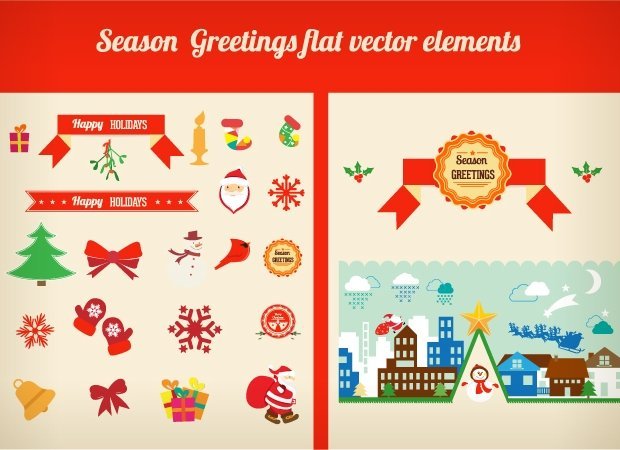 season-greetings-flat-vector-elements-small