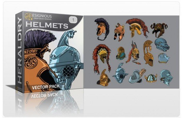 helmets-vector-pack-1