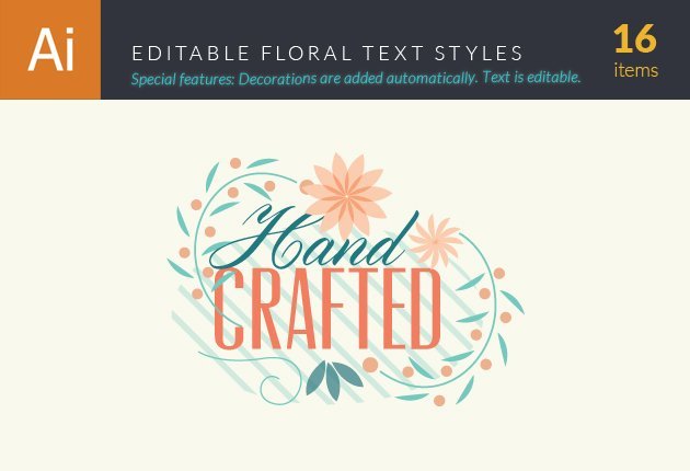 floral text styles