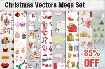 Christmas Vectors Mega Set: 216 Premium Vectors for Only $17