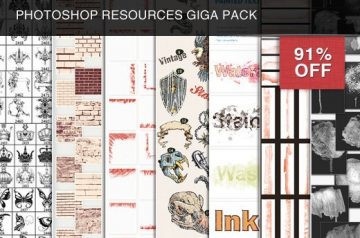 The Photoshop Resources Giga Pack: 573 top-notch resources for only $25