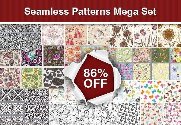 Seamless Patterns Mega Set: 118 premium patterns for just $20