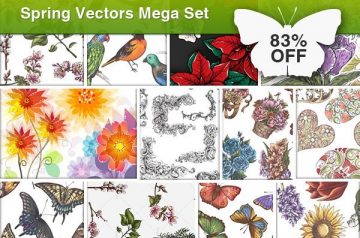 Spring Vectors Mega Set: 101 Premium Vectors