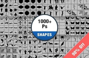 Get 1,000+ Awesome Photoshop Vector Shapes for Just $20 (Value $199)
