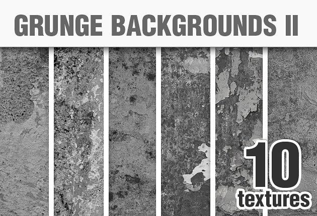 A preview of the Grunge Background Textures Set 2- 10 Items