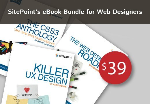 3 eBooks - SitePoint's eBook Bundle for Web Designers
