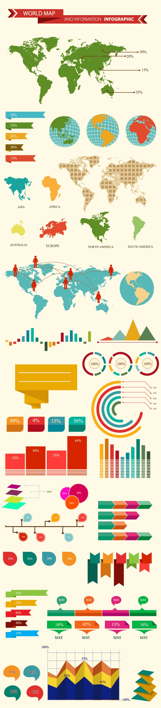 world-map-and-information-infographic-vector