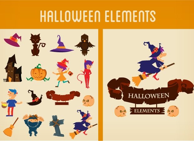 designtnt-halloween-flat-elements-small