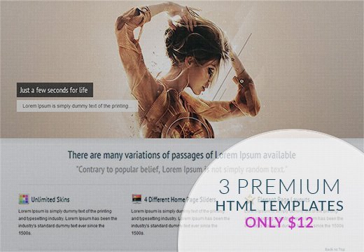 3 Premium Top-Notch HTML Templates | InkyDeals