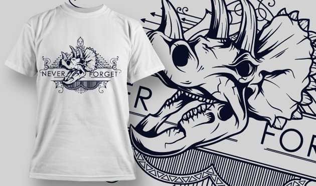 dinosaur included in the 30 t shirt design