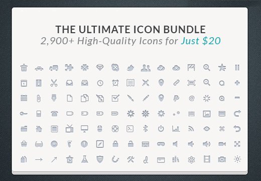Ultimate Icon Bundle: 2,900+ High-Quality Icons | InkyDeals