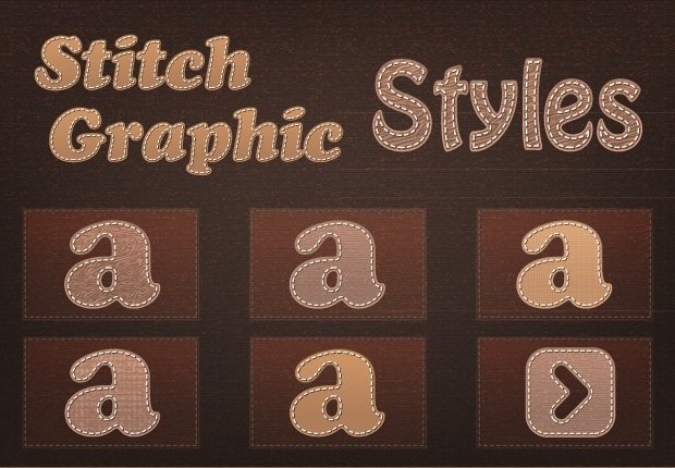 stitches-graphic-style editable illustrations