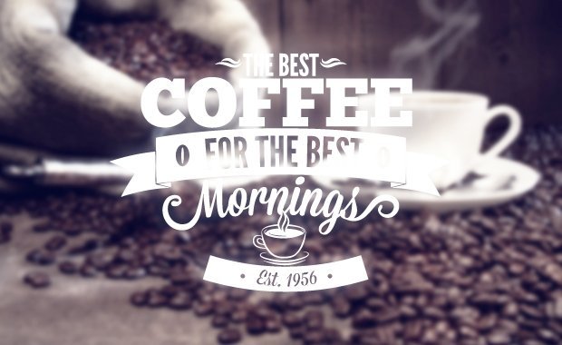 coffee- typography designs -preview