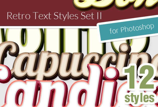 Premium Photoshop Text Styles