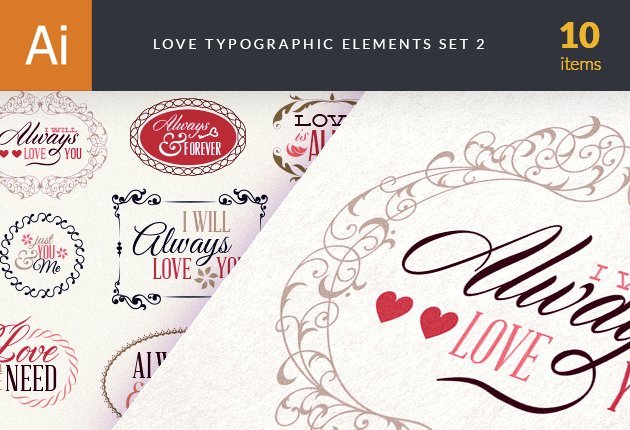 designtnt-vector-love-typography-set-1-small