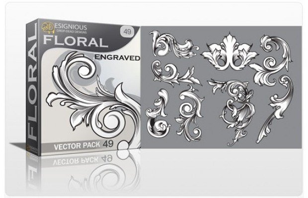 floral-engraved-vector-pack-49