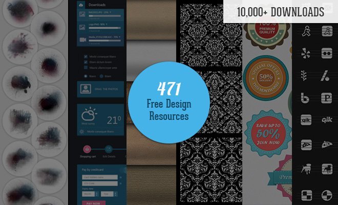 Download 471 Awesome Free Design Resources In One Download Inkydeals - download 471 awesome free design resources in one download