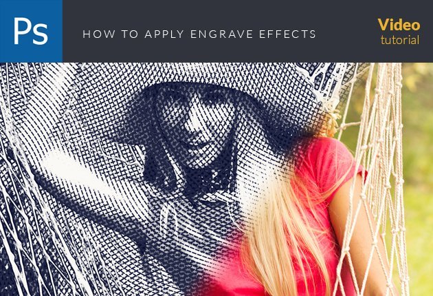 Preview Image of the Photoshop Tutorial: how to apply engrave effects