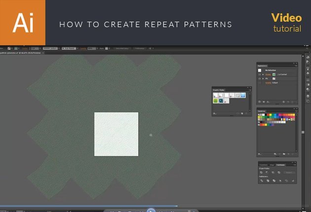 Preview Image of the Illustrator Tutorial: how to create repeat patterns  