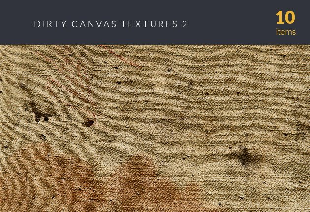 A preview of the Dirty Canvas Textures Set 2- 10 Items