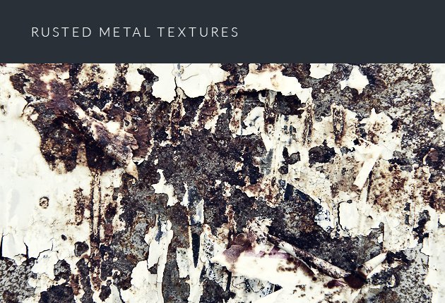A preview of the Rusted Metal Textures Set 