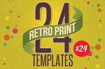 Vintage Print Templates: 24 Top-Quality Retro Print Templates