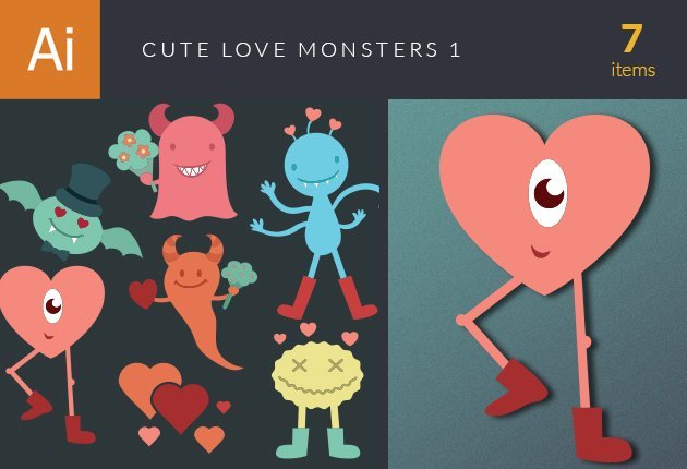 designtnt-vector-cute-love-monsters-set-1-small
