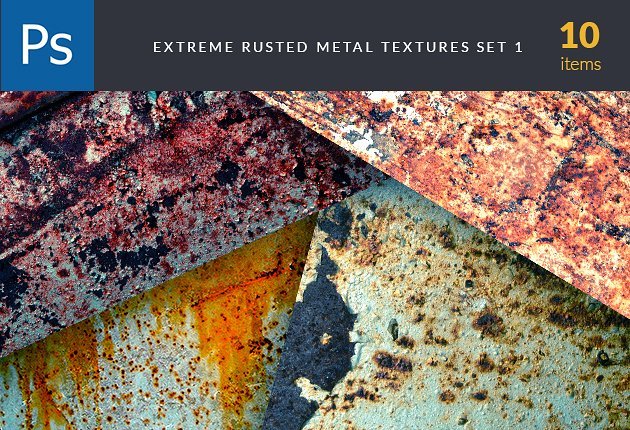 rusted metal textures