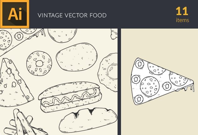 Designtnt-Food-Vintage-Vector-Set2-small