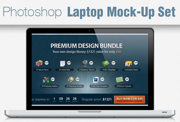 laptop-mockup-set-small - web design resources
