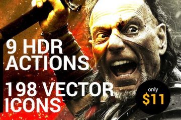 Flexible Photoshop Actions + Bonus 198 Vector Icons – Only $11