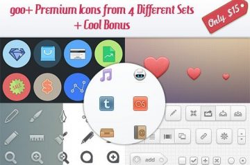 Hand-Crafted Icons from 4 Different Sets + Cool Bonus – Only $15