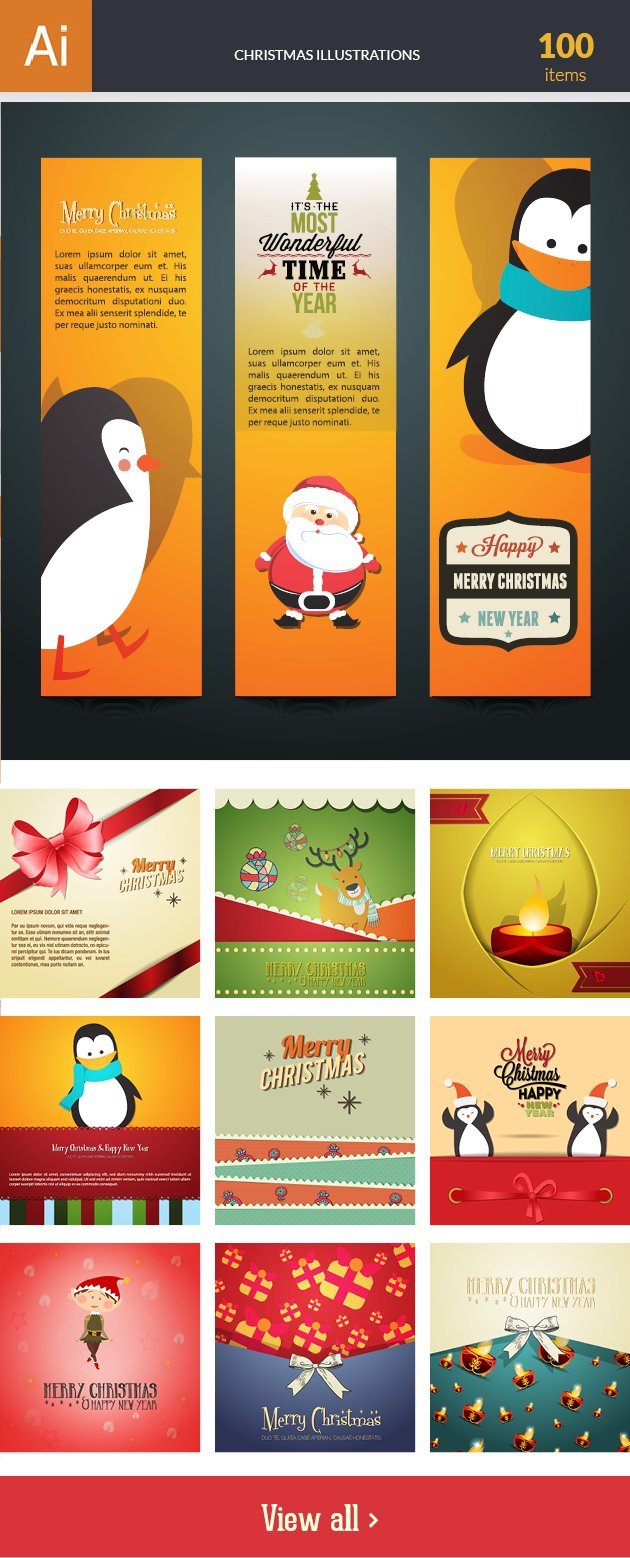 christmas-editable-illustrations