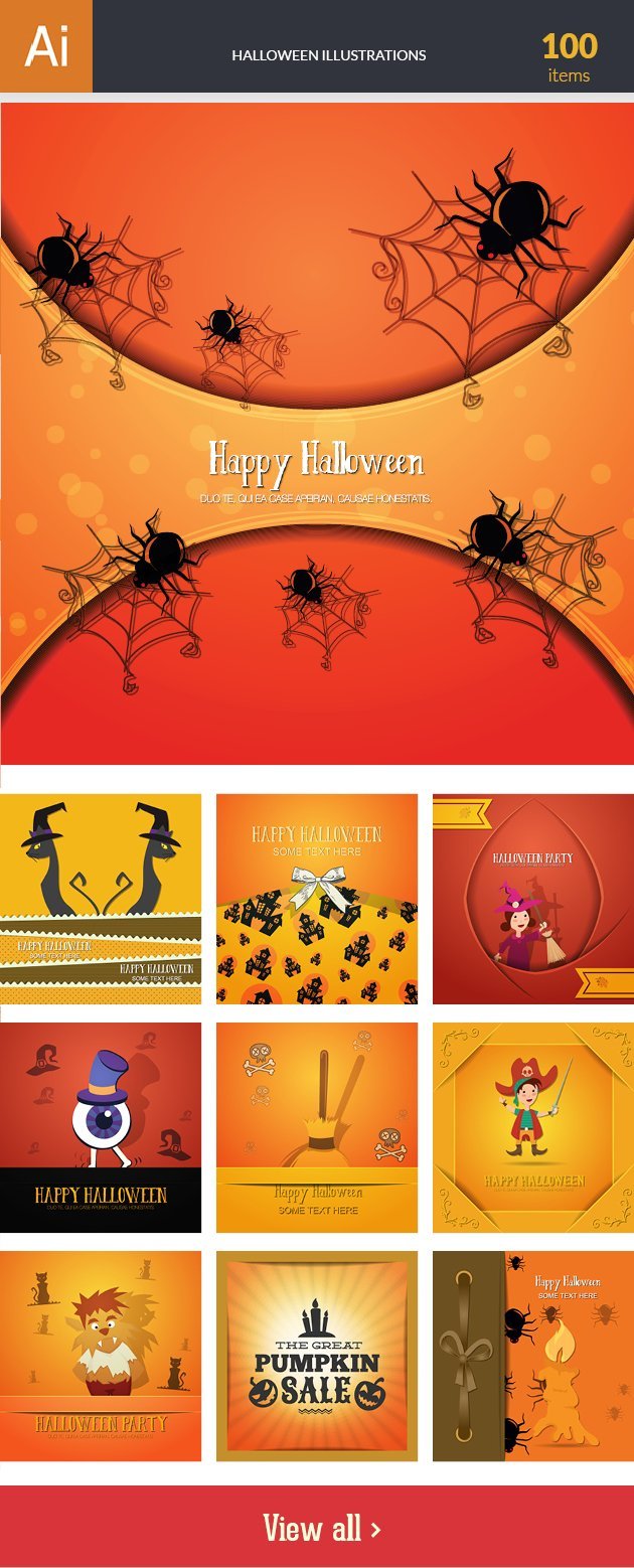 halloween-editable-illustrations