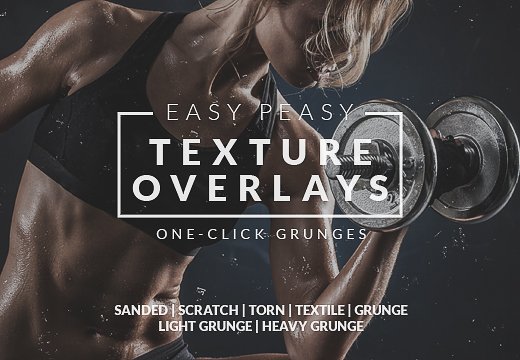 Easy Peasy Texture Overlays: 147 Super Premium One-Click Grunges – Only $24 