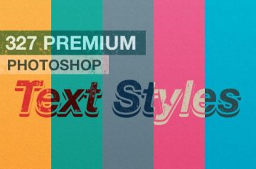 Premium Photoshop Text Styles