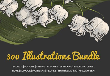 300 Best Vector Illustrations From 12 Categories | InkyDeals