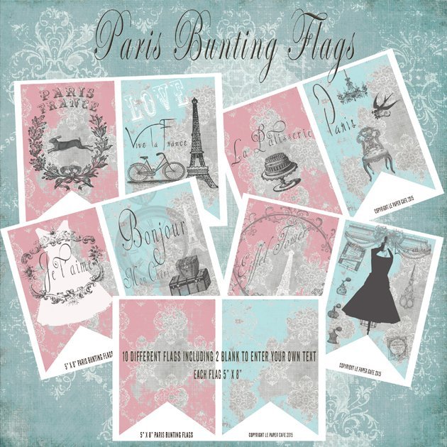 Paris Bunting Flag Main Preview