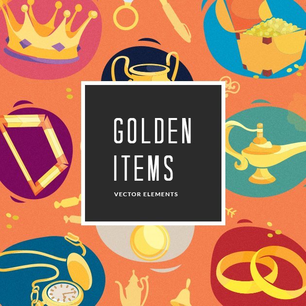 designtnt-vector-golden-items-small
