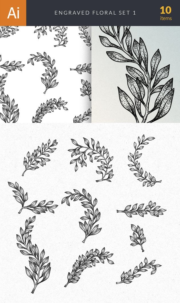 vector-engraved-floral-1 preview