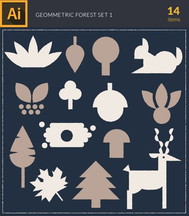 forest-geometric-vintage-vector-set-preview