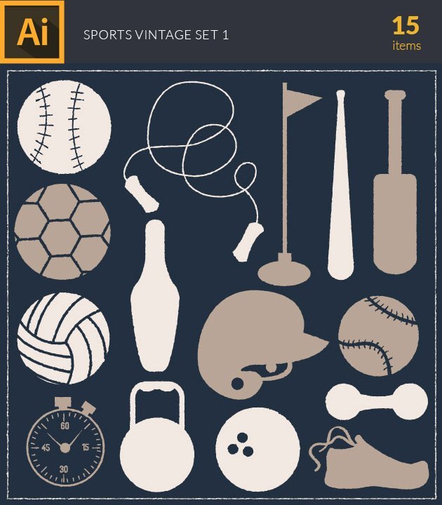 vector-sports-vintage-vector-set-preview