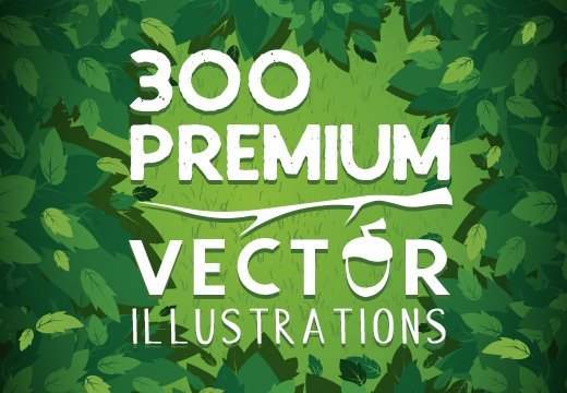 300 Premium Vector Illustrations Bundle | InkyDeals