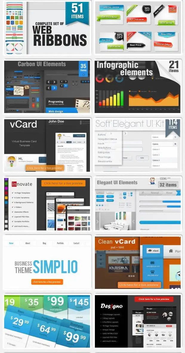 Web and Print Design Resources Collage Image