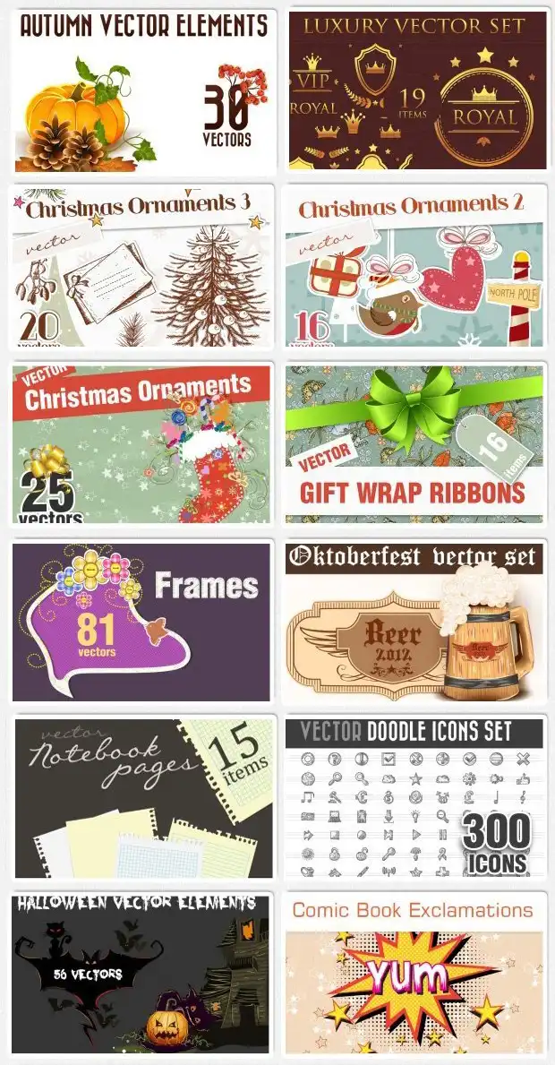 Vector Illustrations Collage 