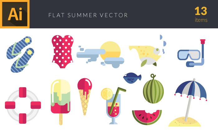 Illustrated flat vector