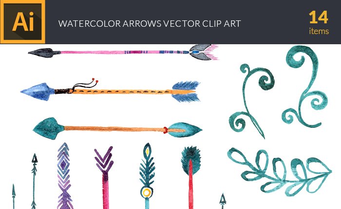 vector-watercolor-arrows-small