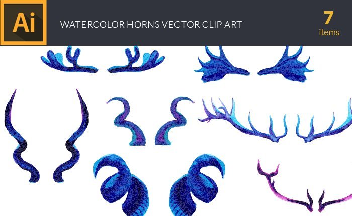 design-tnt-vector-watercolor-horns-small