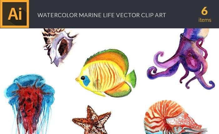 vector-watercolor-marine-life-small