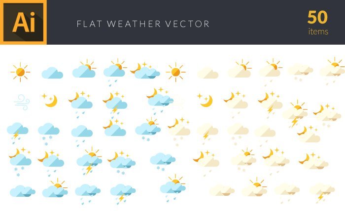 Illustrated flat vector